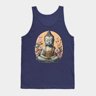 Floral Buddha 4 Tank Top